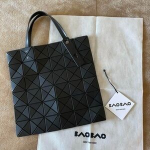 Issey Miyake Black Geometric Tote